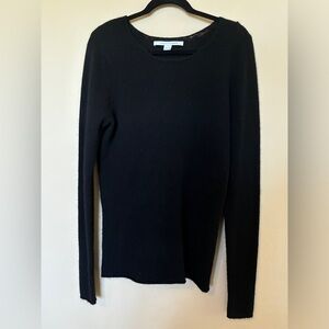 DVF black cashmere sweater Diane Von Furstenberg pullover
